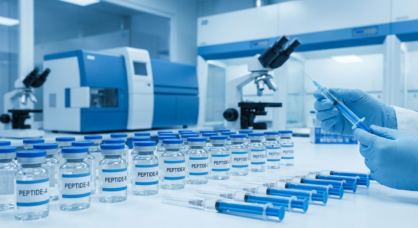 Peptide research laboratory showing how long do peptides take to work