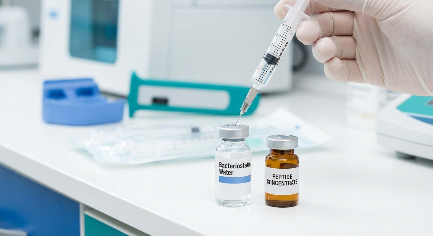 Peptide reconstitution process for research on how long do peptides take to work