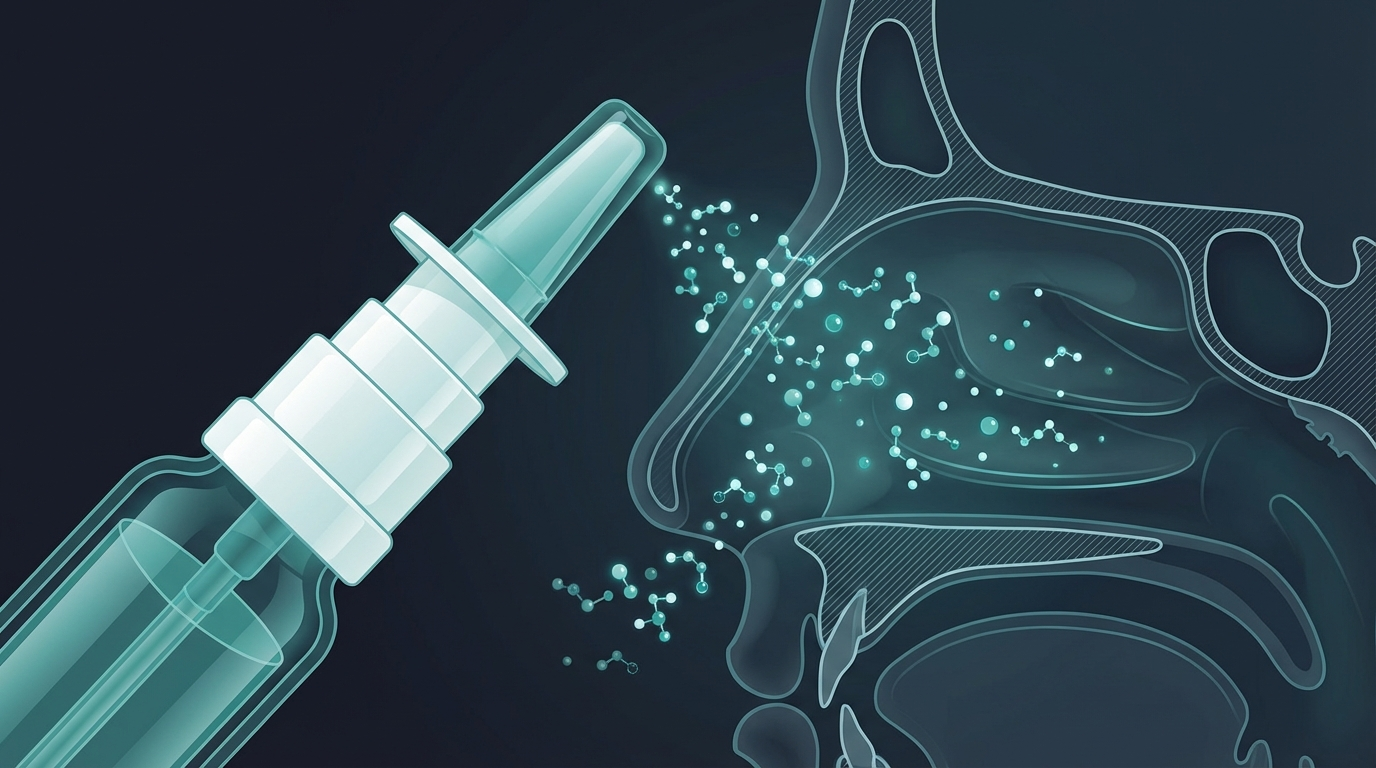 Intranasal peptide delivery method for na-semax amidate research administration