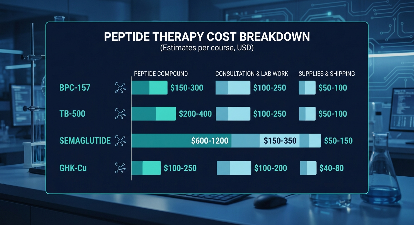 Peptide Therapy Cost peptide research illustration