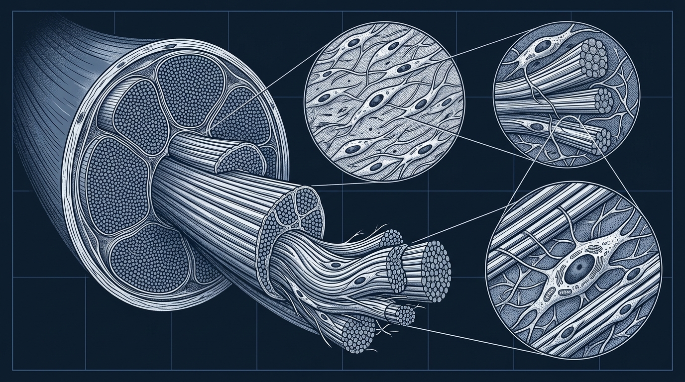 Tendon collagen fiber types and structure relevant to peptides for tendon repair