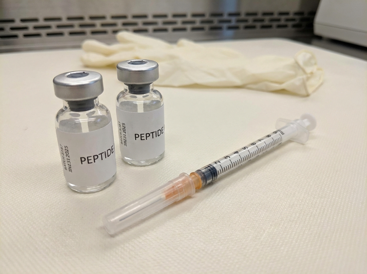 CJC-1295 and ipamorelin benefits lab bench vials