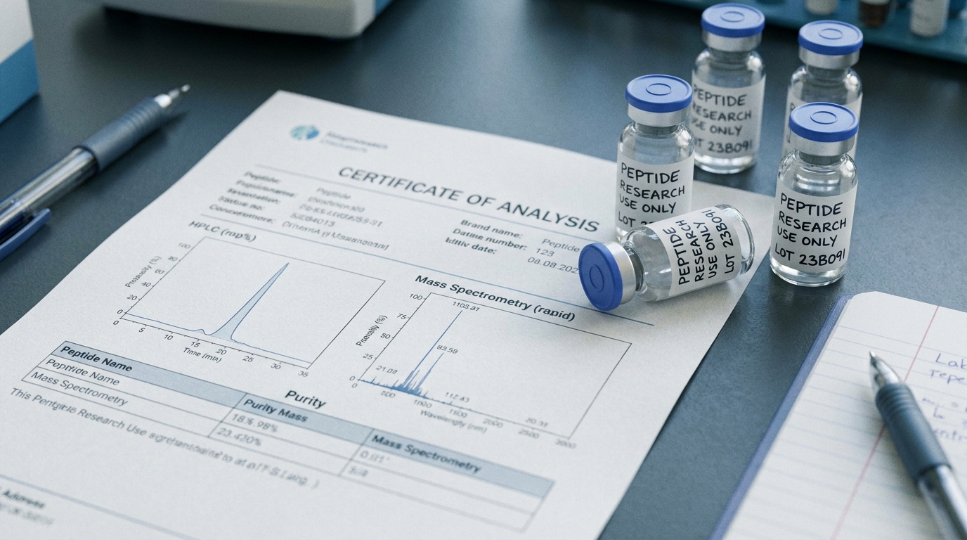 Pinnacle Peptide Labs vs Ascension Peptides COA and purity checklist for peptide buyers