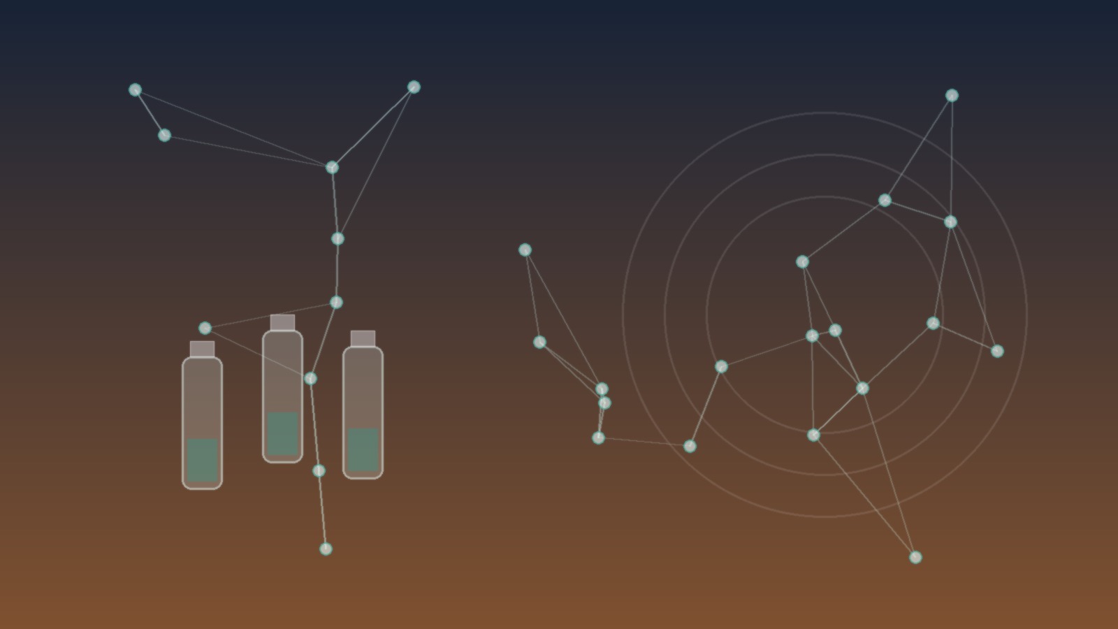 best peptides for women research vials and molecule illustration