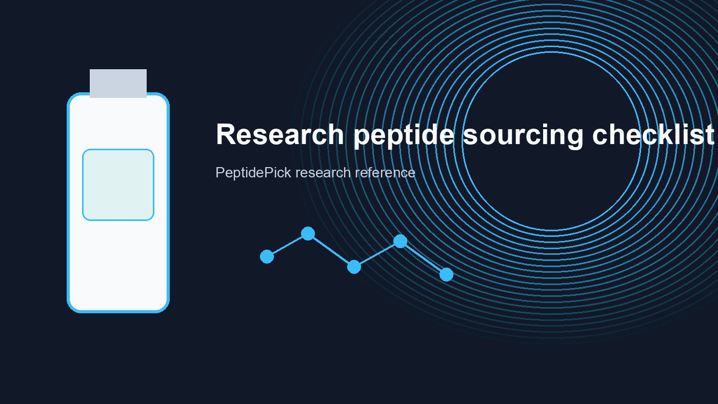 pinealon peptide guide sourcing checklist visual