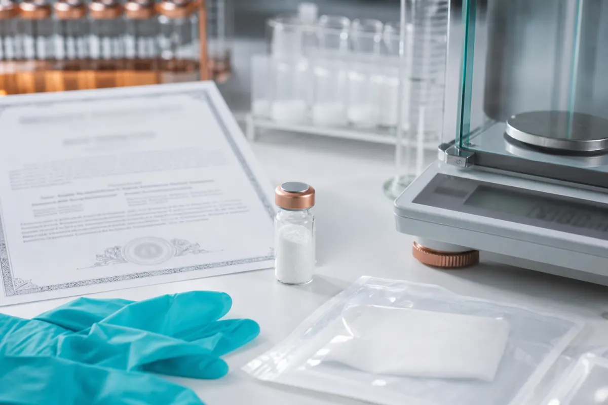 GLOW peptide stack quality testing and certificate review