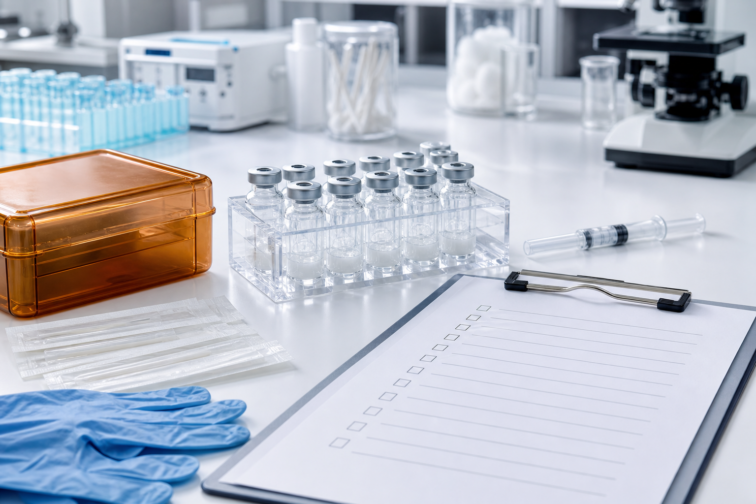 peptide dosage cheat sheet quality control checklist and research vials